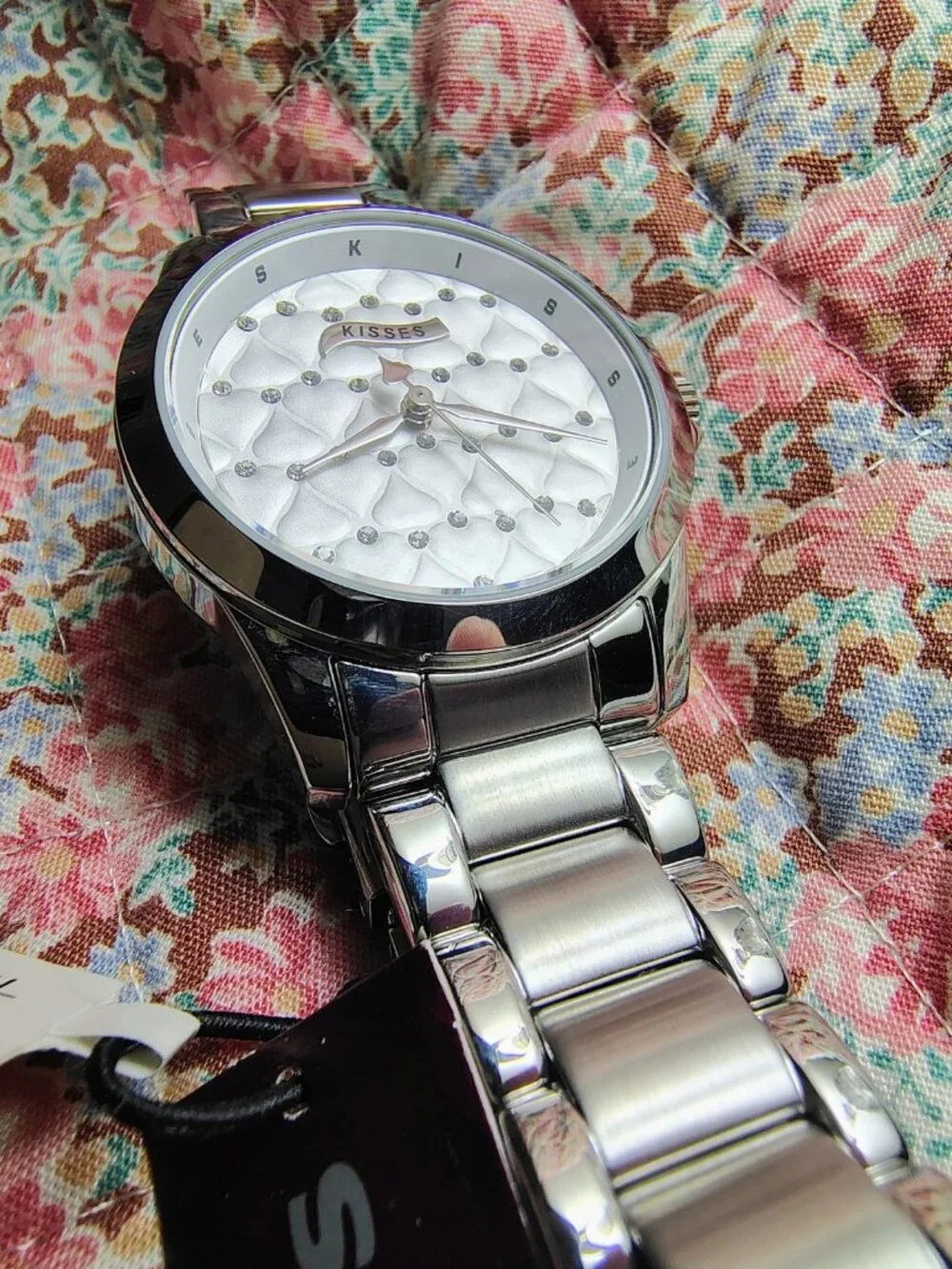 NWT NIB Hershey Kisses Silver Stainless Steel Watch MSRP 140